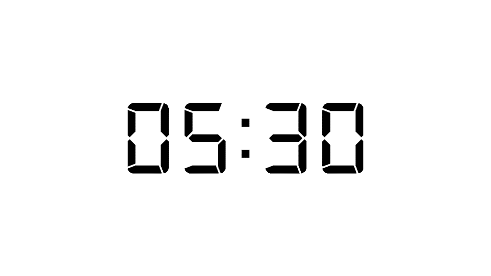 Digital Clock Display Timer Template | Timer | PPT Design