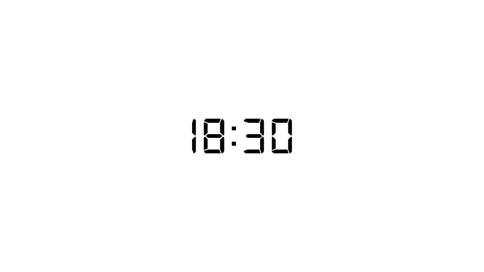 Digital Clock 18 Minute Countdown Timer | Timer | PPT Design