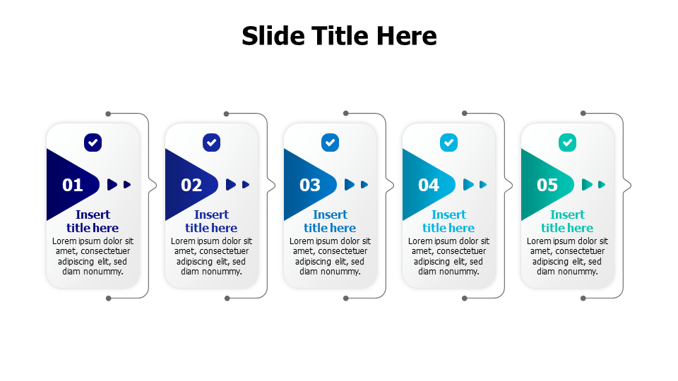 4 points infographic with diagonal titles Inforgraphics & Slides