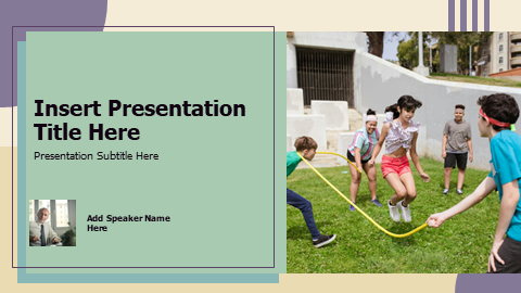 Children Playing Outdoor Activity Cover Theme