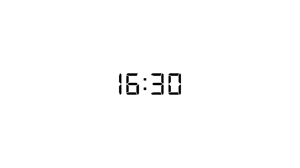 Digital Countdown Timer 16:30 Display | Timer | PPT Design