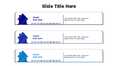 3 stripes with block colored houses infographic
