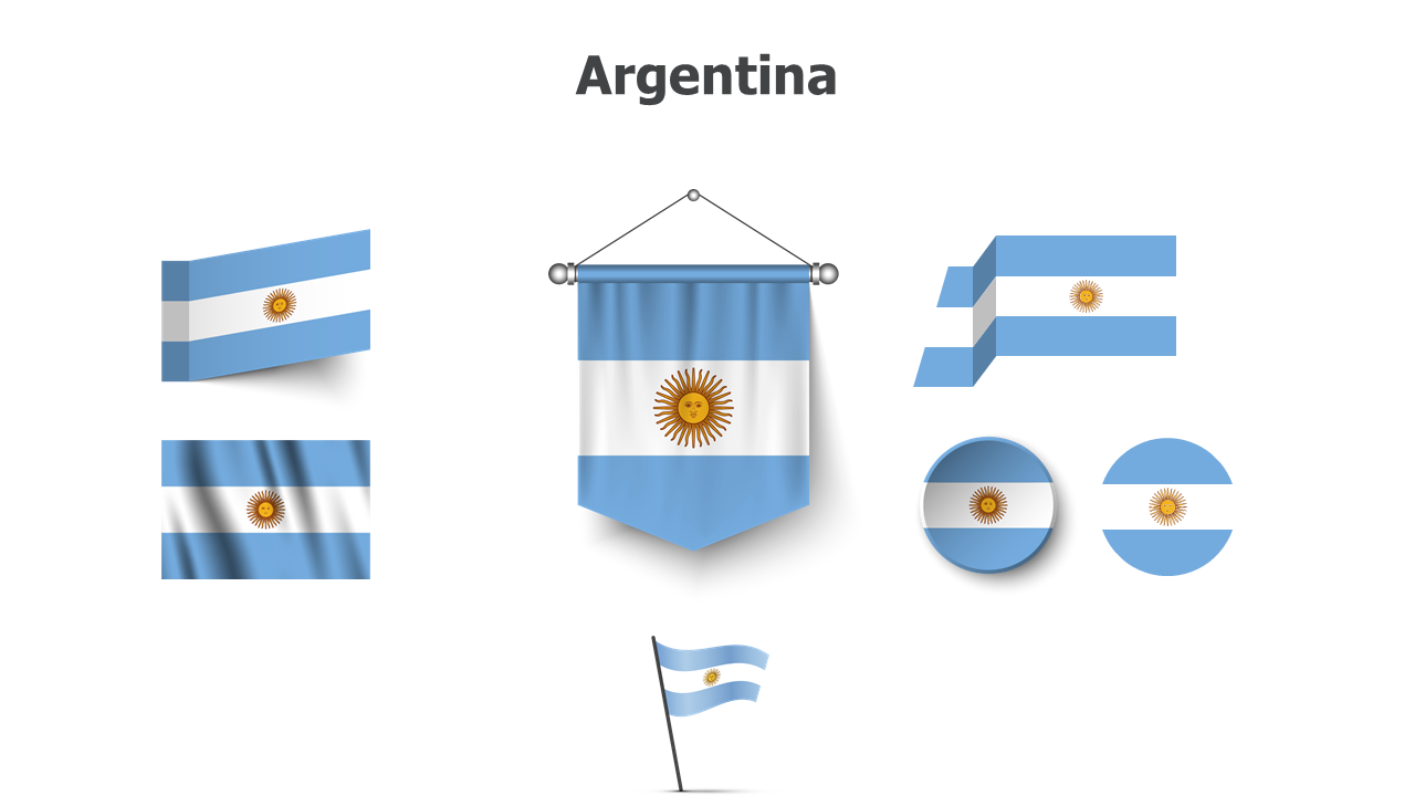 Flag,editable flags,Powerpoint,infographics,slides,Templates,Argentina
