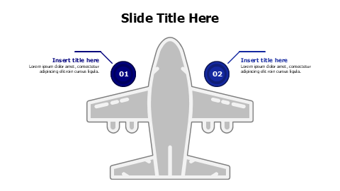 Aircraft Journey Two Point Infographic