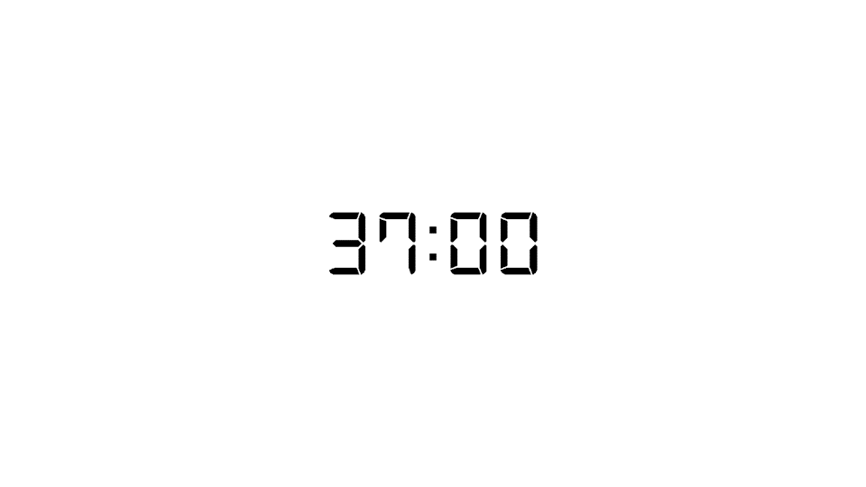 37 Minute Digital Clock Display | Timer | PPT Design