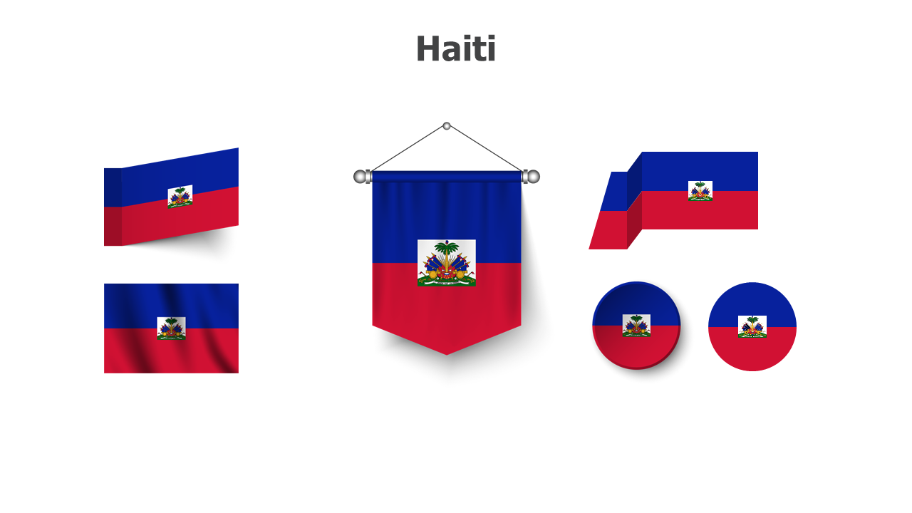 Flag,editable flags,Powerpoint,infographics,slides,Templates,Haiti