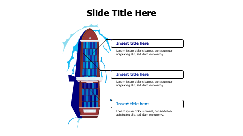 3 points Cargo boat infographic