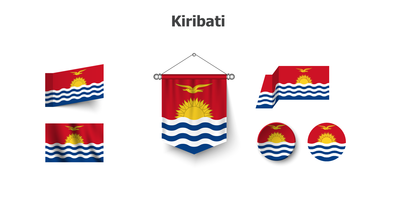 Flag,editable flags,Powerpoint,infographics,slides,Templates,Kiribati