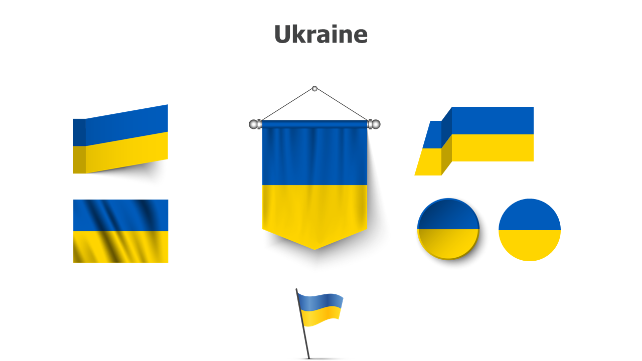 Flag,editable flags,Powerpoint,infographics,slides,Templates,Ukraine