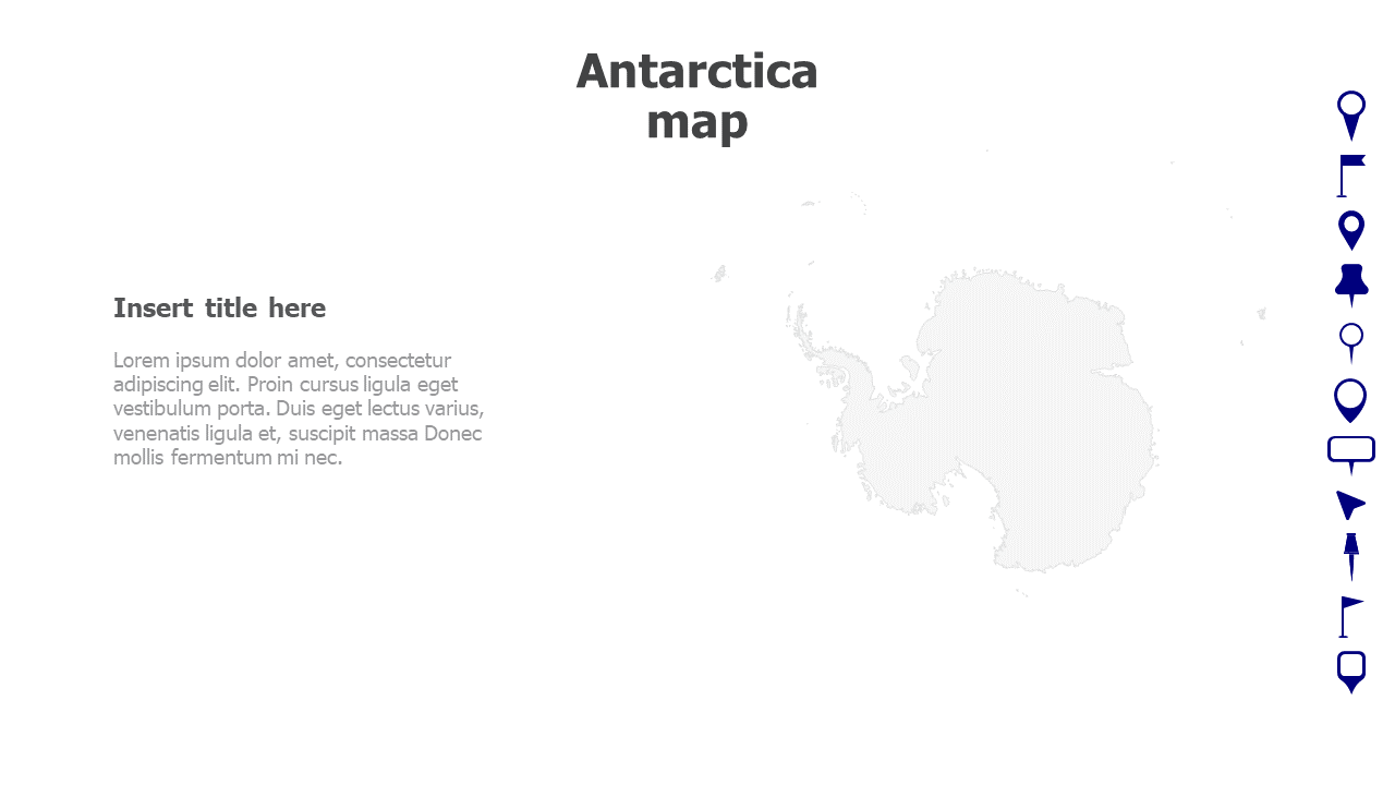 Map,Editable map,pins,countries,counties,infographics,continent,powerpoint,powerpoint infographics,Google slides,Keynote,Antarctica map