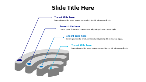 4 points 3D wi-fi infographic