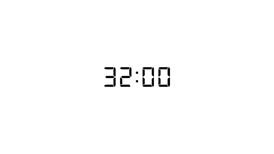 32 minutes timer