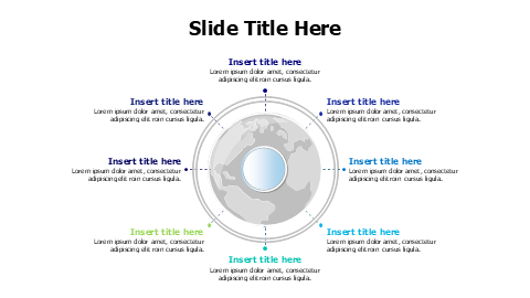 8-Section Global Business Circular Map
