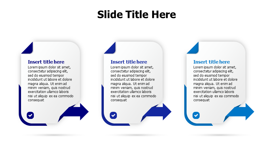 3 pagers with arrows infographic