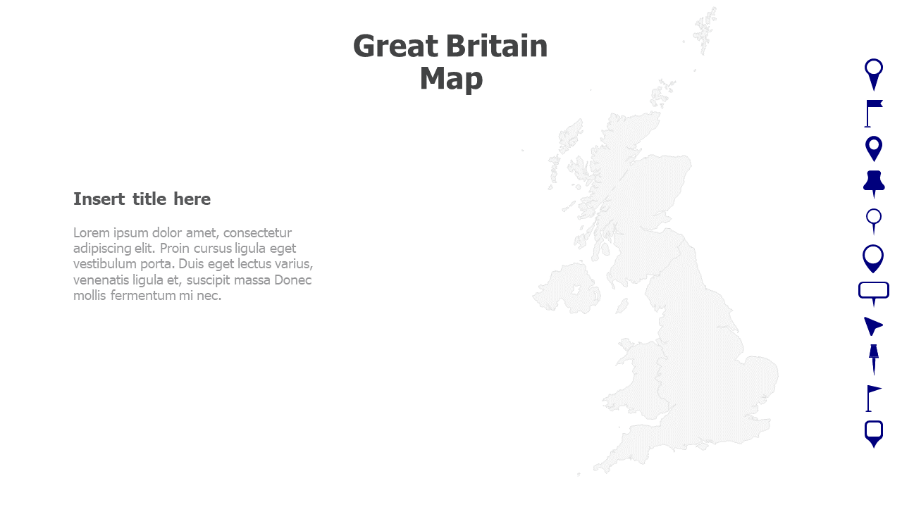 Map,Editable map,pins,countries,counties,infographics,continent,powerpoint,powerpoint infographics,Google slides,Keynote,Great Britain Map