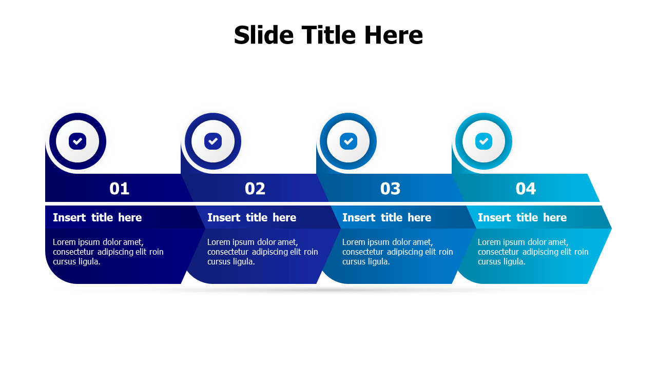 Four Step Arrow Progress Infographic | Multipurpose | PPT Design