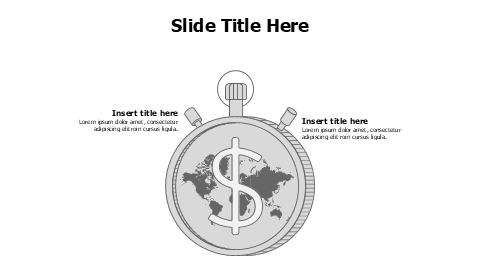 2 points stop watch earth infographic