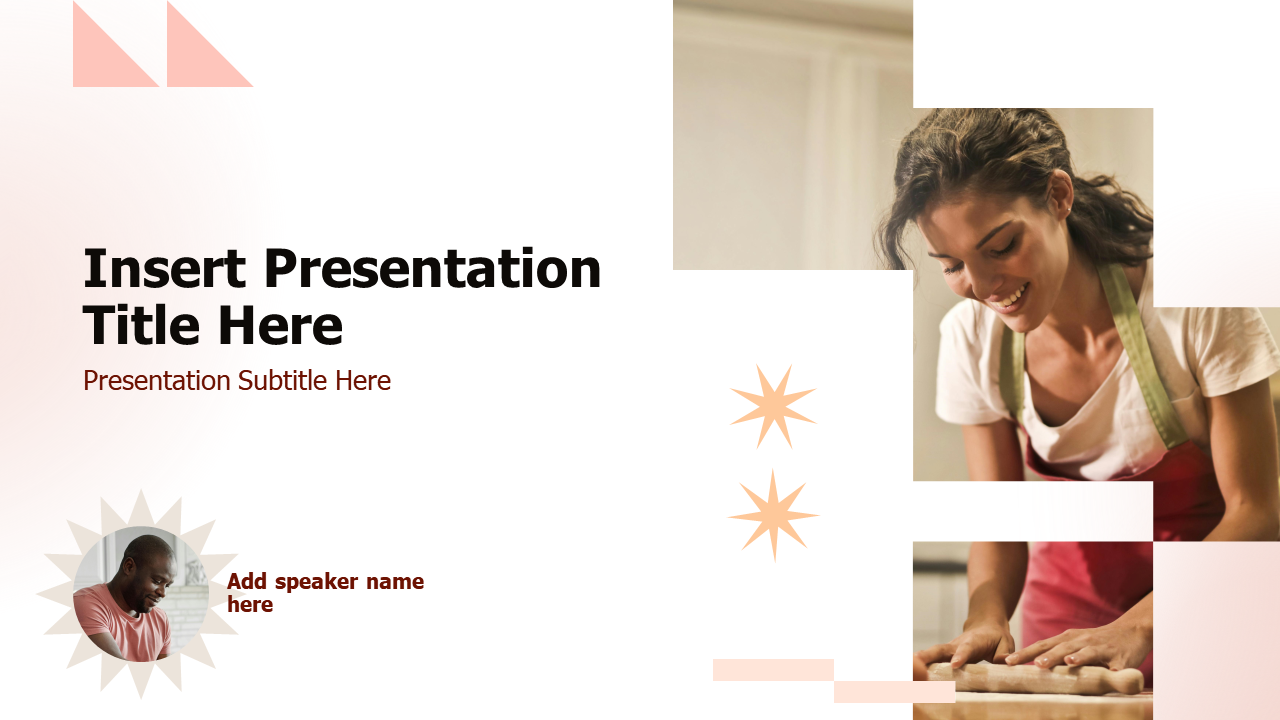 Custom shapes cover theme PowerPoint Template