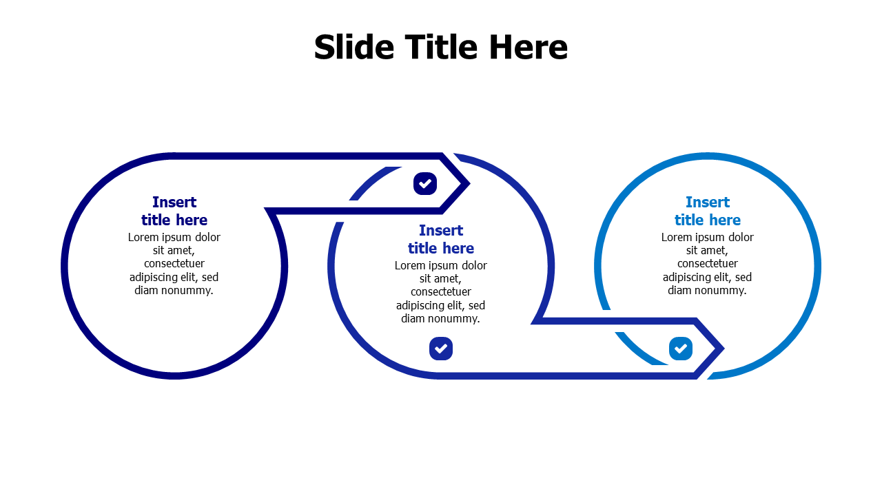 Three Step Process Flow Three Step Process Flow Chain Diagram | Arrows | PPT Design