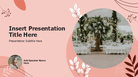 Wedding pink floral theme cover