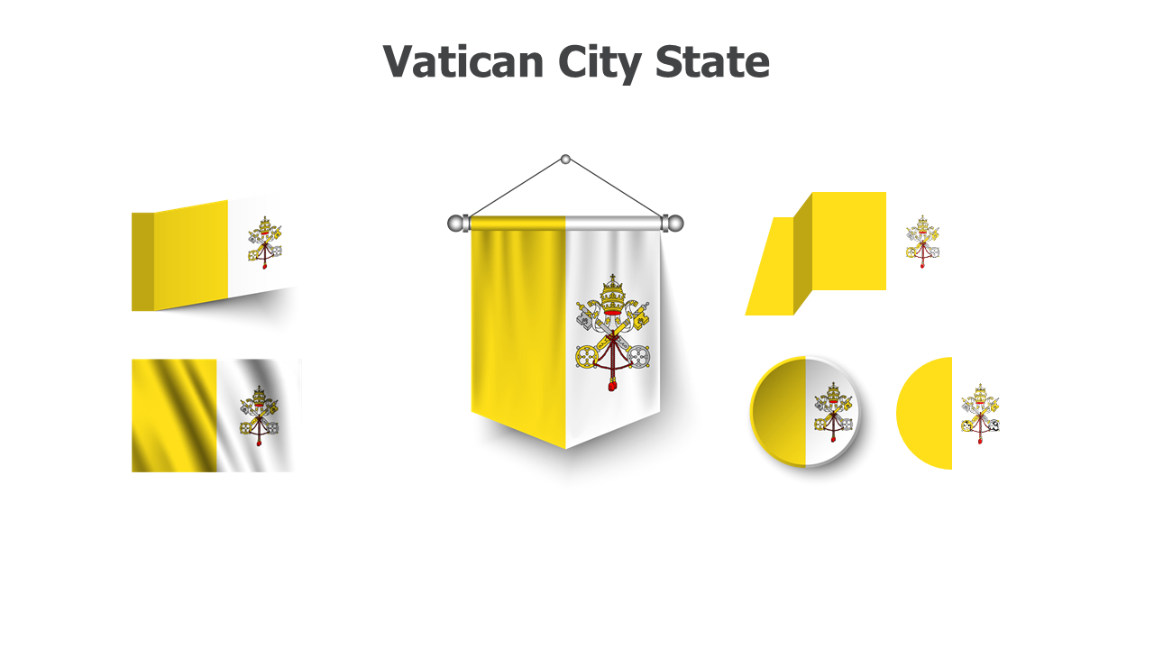 Flag,editable flags,Powerpoint,infographics,slides,Templates,Vatican City State