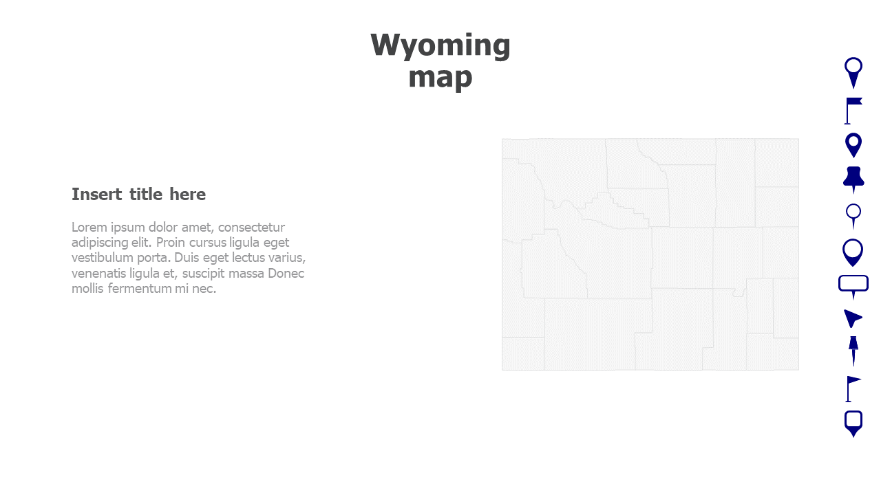 Map,Editable map,pins,countries,counties,infographics,continent,powerpoint,powerpoint infographics,Google slides,Keynote,Wyoming map