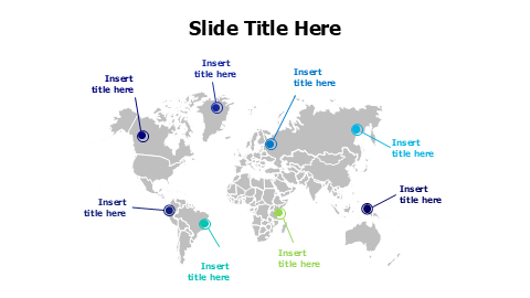 8 points divided world map infographic