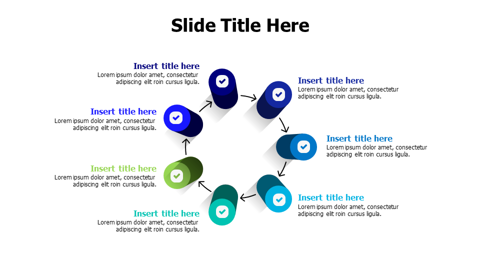 7 steps Loop process infographic