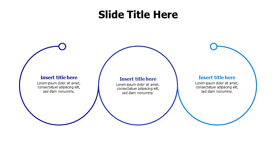 Three Step Circular Process Flow Diagram — Proâ€¦ | PPT Design