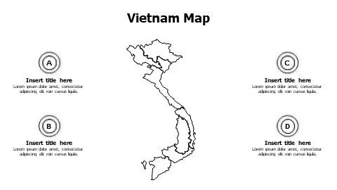 4 points outline Vietnam infographic