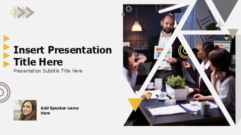 Triangles geometric Business cover theme