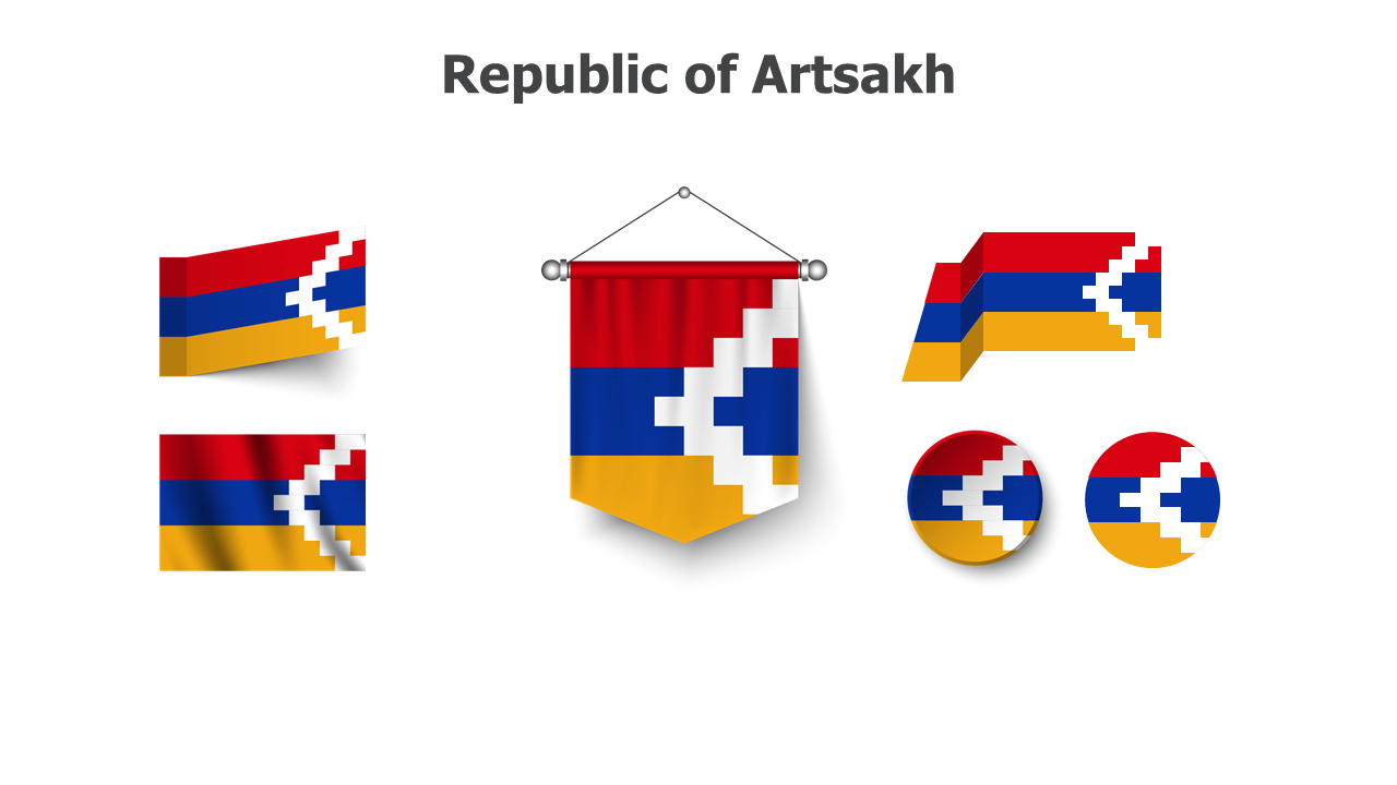 Flag,editable flags,Powerpoint,infographics,slides,Templates,Republic of Artsakh