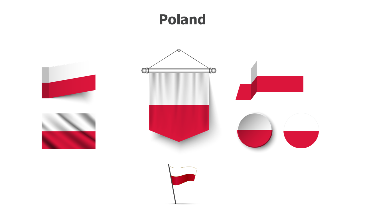 Flag,editable flags,Powerpoint,infographics,slides,Templates,Poland,Polish