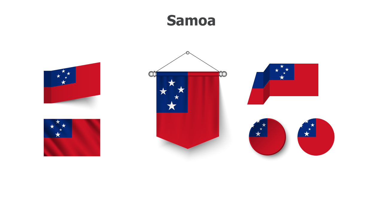 Flag,editable flags,Powerpoint,infographics,slides,Templates,Samoa