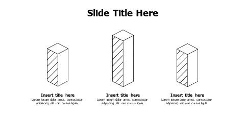 3 outline different levels columns infographic