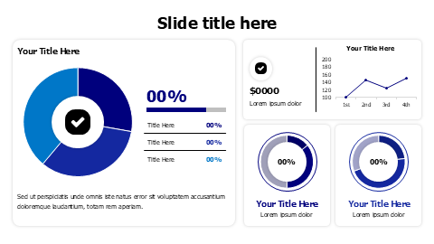Business KPI Circular Dashboard Layout