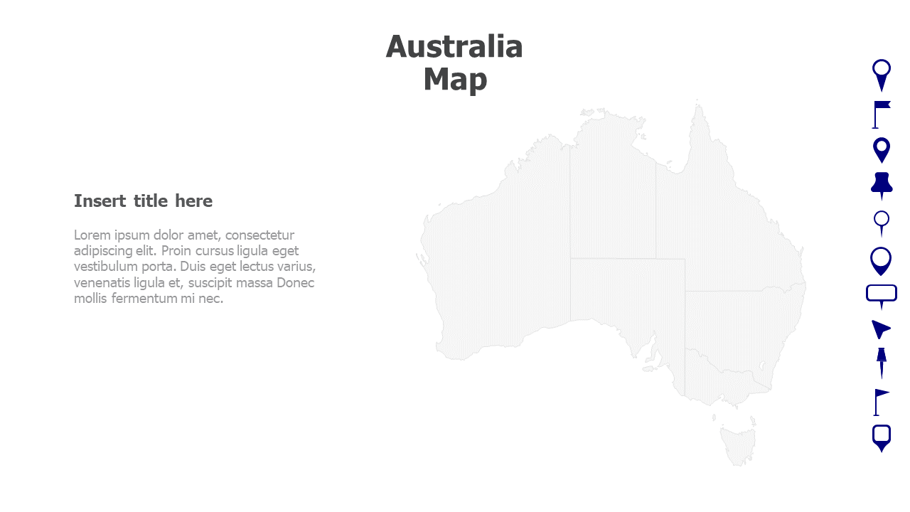Map,Editable map,pins,countries,counties,infographics,continent,powerpoint,powerpoint infographics,Google slides,Keynote,Australia Map