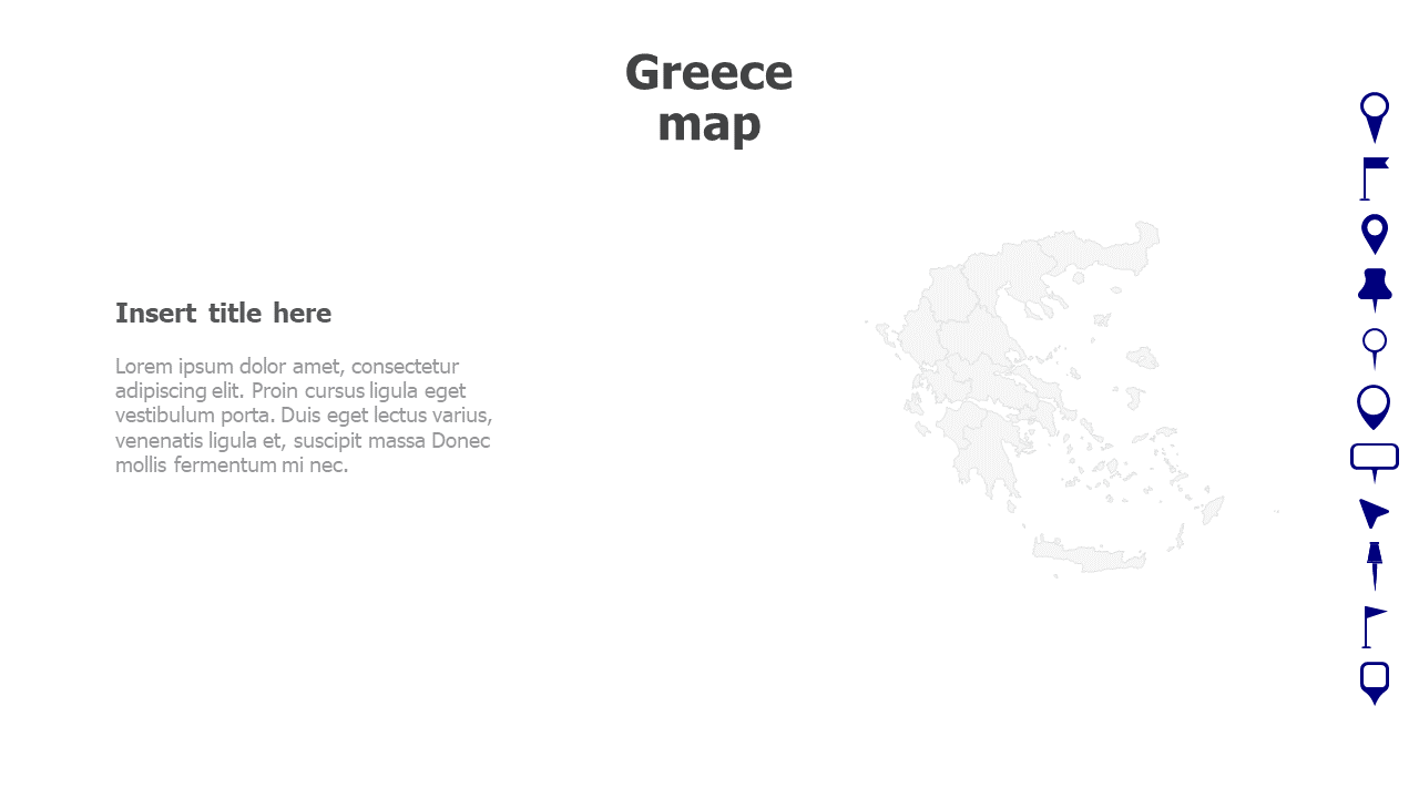 Map,Editable map,pins,countries,counties,infographics,continent,powerpoint,powerpoint infographics,Google slides,Keynote,Greece map