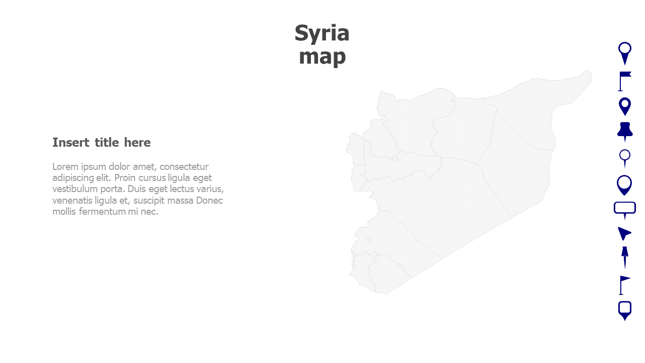 Map,Editable map,pins,countries,counties,infographics,continent,powerpoint,powerpoint infographics,Google slides,Keynote,Syria map