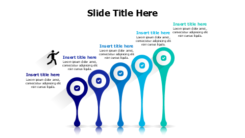 5 points growing steps infographic