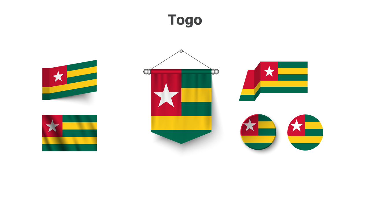 Flag,editable flags,Powerpoint,infographics,slides,Templates,Togo