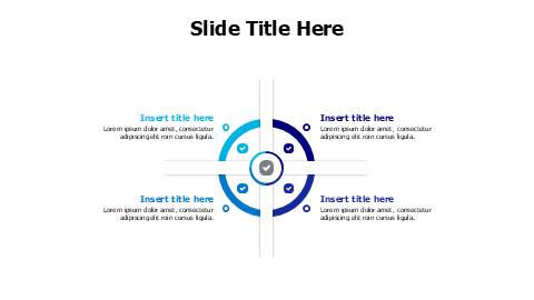 Four Step Circular Process Ring | Round | PPT Design