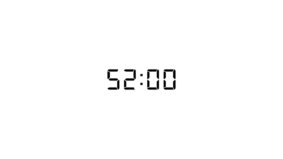 Timer,Countdown,countdown timer,Powerpoint,GIF Timer,Google Slides,Keynote,Infographics,Templates,52 minutes timer,52,52:00