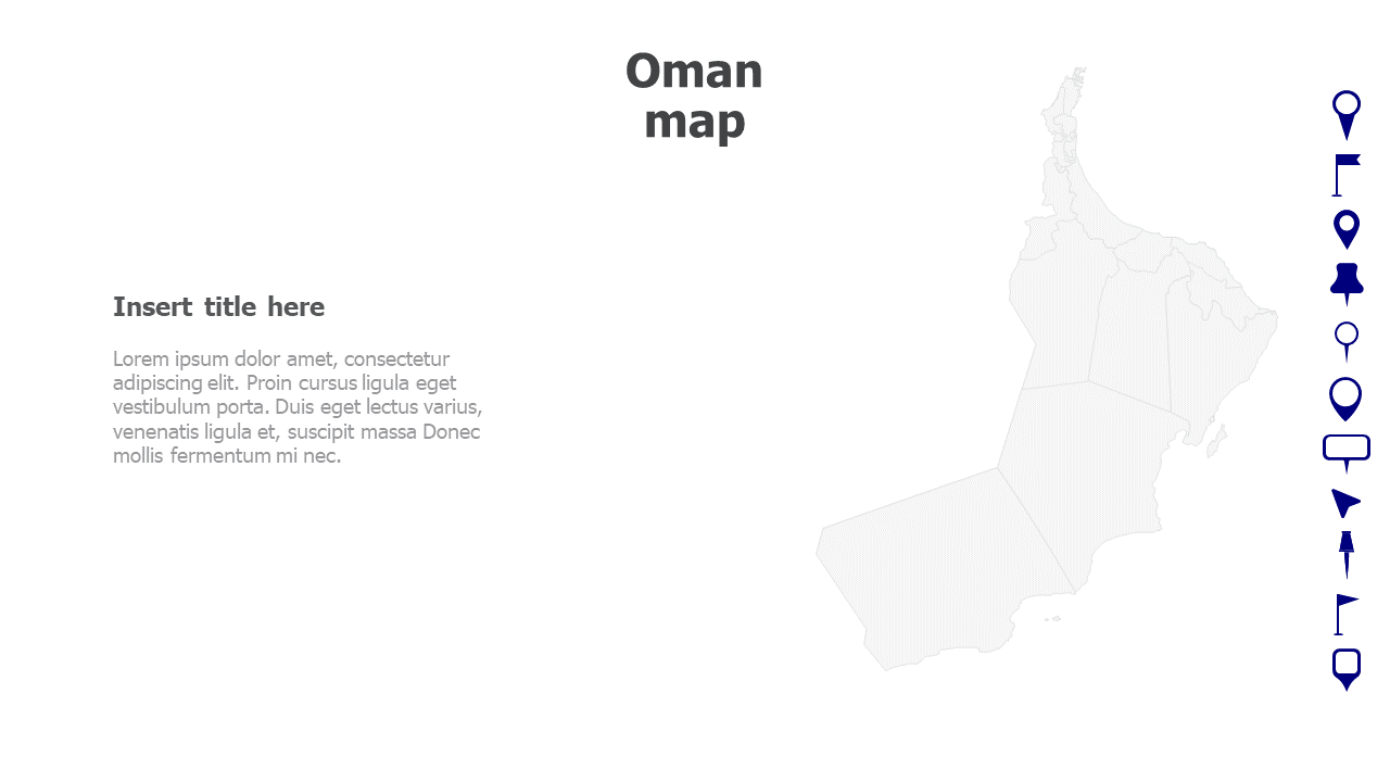 Map,Editable map,pins,countries,counties,infographics,continent,powerpoint,powerpoint infographics,Google slides,Keynote,Oman map