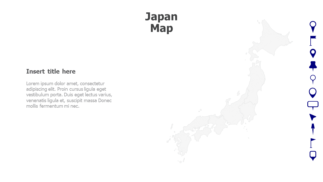 Map,Editable map,pins,countries,counties,infographics,continent,powerpoint,powerpoint infographics,Google slides,Keynote,Japan Map