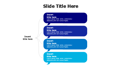 Four Step Speech Bubble Process Chart | PPT Design