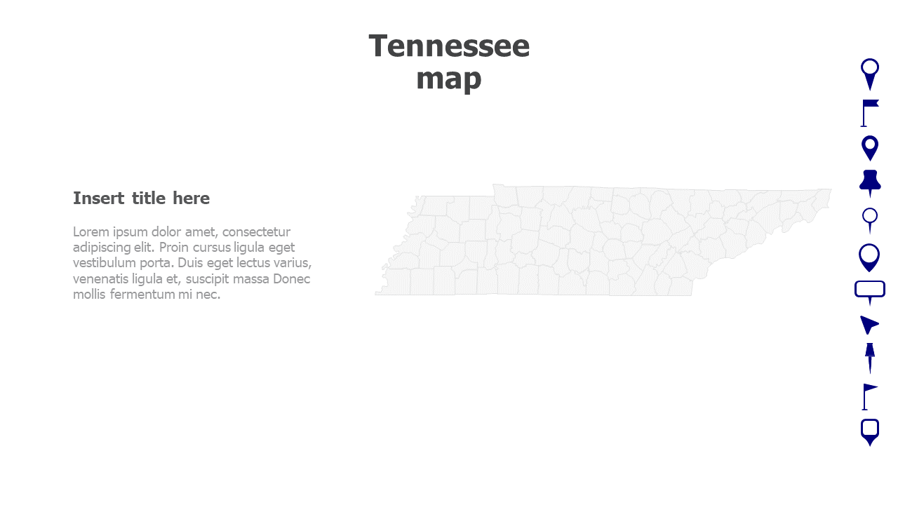Map,Editable map,pins,countries,counties,infographics,continent,powerpoint,powerpoint infographics,Google slides,Keynote,Tennessee map