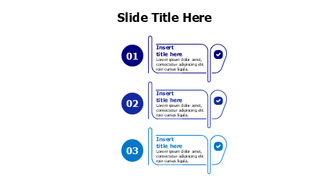 3 colored circles with outline shapes infographic