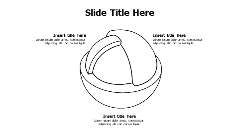 Powerpoint Insert 3 Ball 3 points overlayered outline 3D ball infographic-6100 Infographics ...