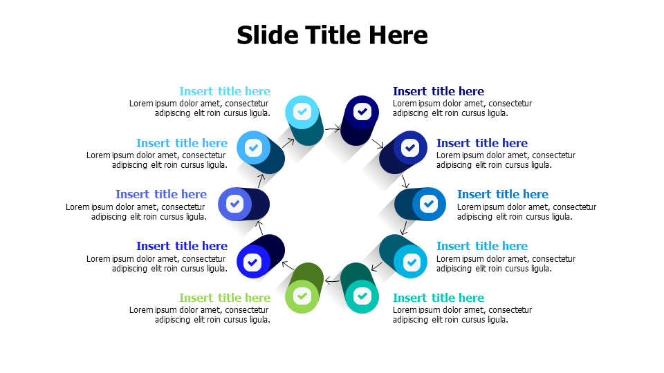 10 steps Loop process infographic